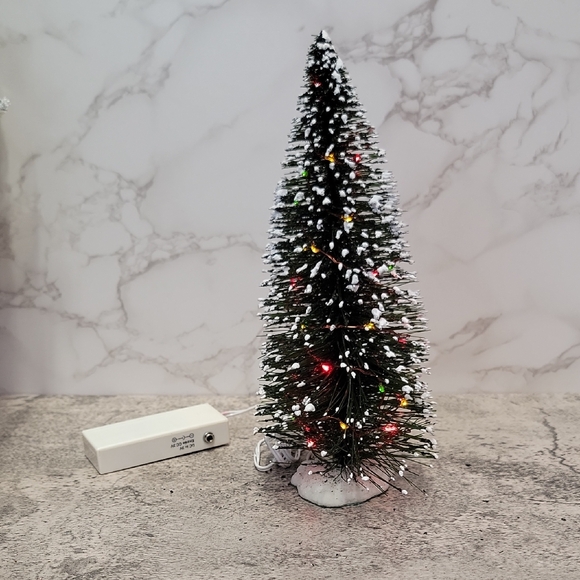 vintage o'well bottle brush lighted christmas tree - Picture 4 of 12